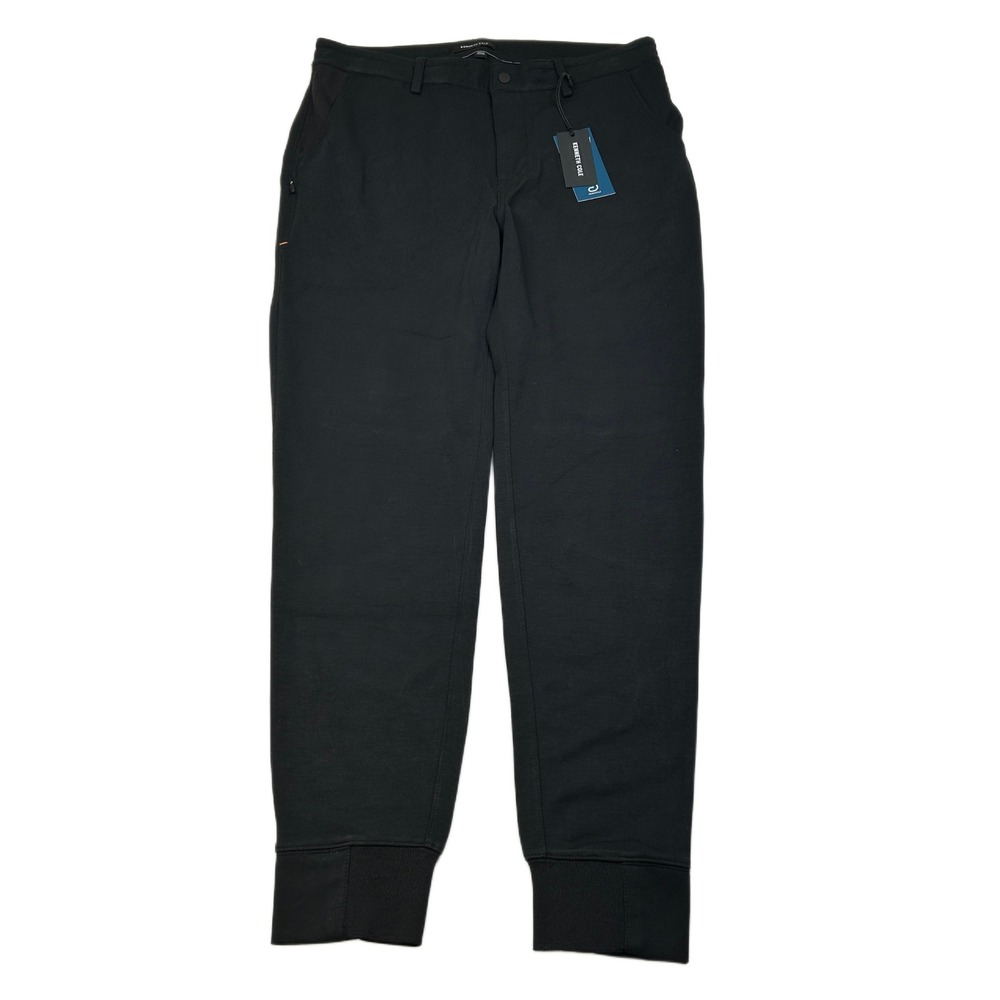 Kenneth Cole Techni-Cole‎ Jogger Pants Mens Medium Black Flex Comfort NEW